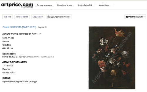 Natura morta con vaso di fiori